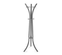 Versa Kiefer Perchero de Pie de Estilo Minimalista, con 6 Ganchos o Colgadores para Ropa o Bolsos para el Recibidor, Medidas (Al x L x An) 175 x 58 x 58 cm, Metal, Color Gris