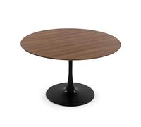 Versa Mesa de Comedor Lia de Estilo Industrial, Medidas (Al x L x An) 73 x 120 x 120 cm, Color Marrón