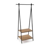 Versa Perchero Lasai de Estilo Industrial, Medidas (Al x L x An) 150,0 x 45,0 x 75,0 cm, Color Negro