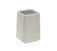 Portacepillos de Dientes Versa Blanco Cerámica Plástico 7 x 10 x 7 cm