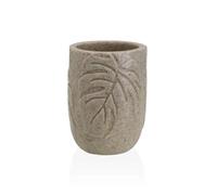 Versa Portacepillos PALM LEAVES. Beige