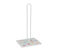 Versa Portarrollo de Papel de Cocina Flandes Metal Acero Madera MDF 16,5 x 31 x 13 cm