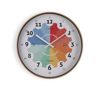 Versa Relojes de Pared de Estilo Moderno, Medidas (Al x L x An) 30 x 4 x 30 cm, Color Multicolor