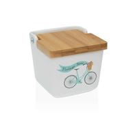 Versa Salero con Tapa Bicicleta Cerámica 8,8 x 8,5 x 8,8 cm