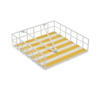 Versa Servilletero Amarillo Metal 35 x 0,03 x 25 cm Rayas