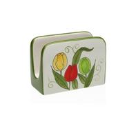 Versa Servilletero Cerámica 5 x 8 x 11 cm Tulipán