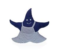 VERSA Sujetapuertas Estrella Marina Tope para Puerta Decorativo, Medidas (Al x L x An) 29 x 10 x 27 cm, Color Azul Marino