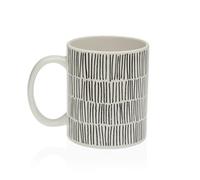 Versa Taza Mug New Lines Gres de la Marca, Color Multicolor