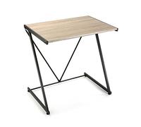 Versa Ulrika Mesa Escritorio para el Ordenador, Mesa para la Habitación o Estudio. Mesa Gaming, Pequeño Escritorio, Medidas (Al x L x An) 76 x 51 x 76 cm, Madera y Metal, Color Marrón