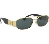 Versace Hombre Versace VE2287 100287 Gafas de sol Metal Oro Gris Geométrico Normal