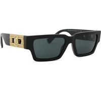 Versace Gafas de sol Unisex 0VE4459 Acetato negro Lente gris Calibre 54 GB1/87