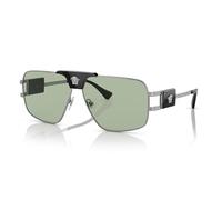 Versace Hombre Versace VE2251 1001/2 Gafas de sol Acero Gris Verde Pillow Normal