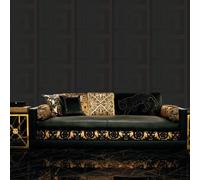 Versace Clave Griega Pintado & Borde de Lujo Diseñador Brillante Vinilo