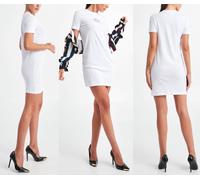 Versace Couture V Logo Camisa Vestido Mini Baile Playa Job de Fiesta L