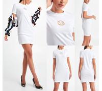 Versace Couture V Logo Camisa Vestido Mini Baile Playa Job de Fiesta XL