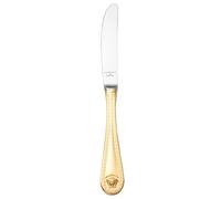 Versace Cuchillo de comida Versace Medusa chapado en oro 22.5 cm