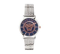 Versace- Essential Azul Plata Reloj- Accessories- Mujer- Gris- ONE SIZE- Essential Azul Plata Reloj