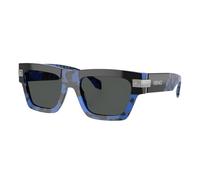 Versace Hombre Sunglass VE4464 - Color del Marco: Havana y azul, Color de la Lente: Gris Oscuro