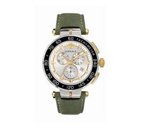Versace- Greca Chrono Reloj Correa de Cuero- Accessories- Hombre- Multicolor- ONE SIZE- Greca Chrono Reloj Correa de Cuero