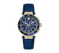 Versace- Greca Cronógrafo Esfera Azul Reloj- Accessories- Hombre- Azul- ONE SIZE- Greca Cronógrafo Esfera Azul Reloj