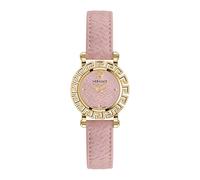 Versace- Greca Glam Reloj de Cuero Rosa Oro- Accessories- Mujer- Rosa- ONE SIZE- Greca Glam Reloj de Cuero Rosa Oro
