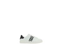 Versace- Greca Leather Sneakers- Shoes- Hombre- Blanco- 44 EU- Greca Leather Sneakers