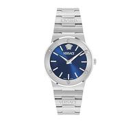 Versace Greca Logo Aereo Swiss Made - Reloj de Pulsera analógico de Cuarzo para Hombre
