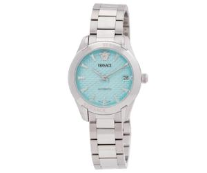 Versace Greca VESCA0324 - Reloj clásico automático para mujer con esfera turquesa