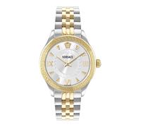Versace Hellenyium VE2S01225 - Reloj analógico para mujer con esfera plateada de 35 mm
