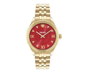 Versace Hellenyium VE2S01325 - Reloj analógico para mujer con esfera roja de 35 mm