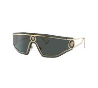 Versace Hombre Sunglass VE2226 - Color del Marco: Oro, Color de la Lente: Gris