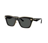 Versace Hombre Sunglass VE2272 - Color del Marco: Negro, Color de la Lente: Gris Oscuro