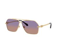 Versace Hombre Sunglass VE2284 - Color del Marco: Oro, Color de la Lente: Cincuenta gradientes de naranja violeta claro