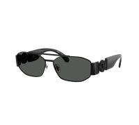Versace Hombre Sunglass VE2287 - Color del Marco: Negro Mate, Color de la Lente: Gris Oscuro
