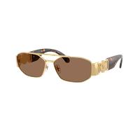 Versace Hombre Sunglass VE2287 - Color del Marco: Oro, Color de la Lente: Marrón Oscuro