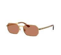 Versace Hombre Sunglass VE2297 - Color del Marco: Oro, Color de la Lente: Marrón