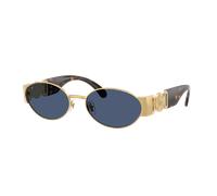 Versace Hombre Sunglass VE2299 - Color del Marco: Oro, Color de la Lente: Azul Oscuro