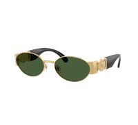 Versace Hombre Sunglass VE2299 - Color del Marco: Oro, Color de la Lente: Verde Oscuro
