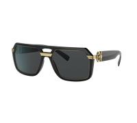 Versace Hombre Sunglass VE4399 - Color del Marco: Negro, Color de la Lente: Gris Oscuro