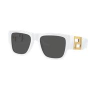 Versace Hombre Sunglass VE4403 - Color del Marco: Blanco, Color de la Lente: Gris Oscuro
