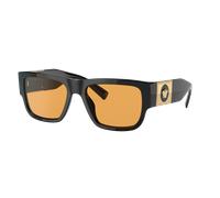 Versace Hombre Sunglass VE4406 - Color del Marco: Negro, Color de la Lente: Naranja
