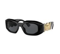 Versace Hombre Sunglass VE4425U - Color del Marco: Negro, Color de la Lente: Gris Oscuro