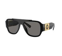 Versace Hombre Sunglass VE4436U - Color del Marco: Negro, Color de la Lente: Polarized Gris Oscuro