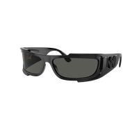 Versace Hombre Sunglass VE4446 - Color del Marco: Negro, Color de la Lente: Gris Oscuro