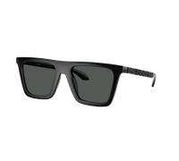 Versace Hombre Sunglass VE4468U - Color del Marco: Negro, Color de la Lente: Gris Oscuro