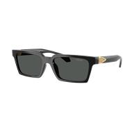 Versace Hombre Sunglass VE4490U - Color del Marco: Negro, Color de la Lente: Gris Oscuro