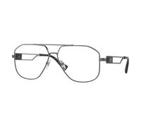 Versace Hombre VE1287 1001 Monturas ópticas Acero Gris Transparente Piloto Normal