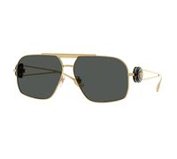 Versace Hombre VE2269 100287 Gafas de sol Acero Oro Gris Geométrico Normal