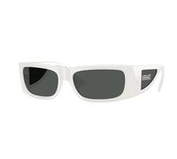 Versace Hombre VE4482 314/87 Gafas de sol Inyectado Blanco Gris Pillow Normal