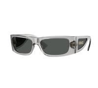 Versace Hombre Sunglass VE4482 - Color del Marco: Gris transparente, Color de la Lente: Gris Oscuro